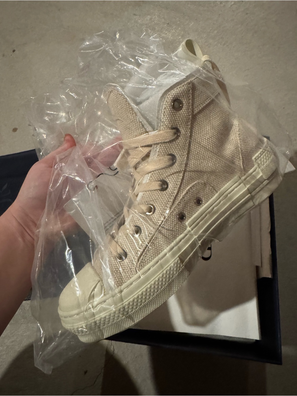 Dior beige high top